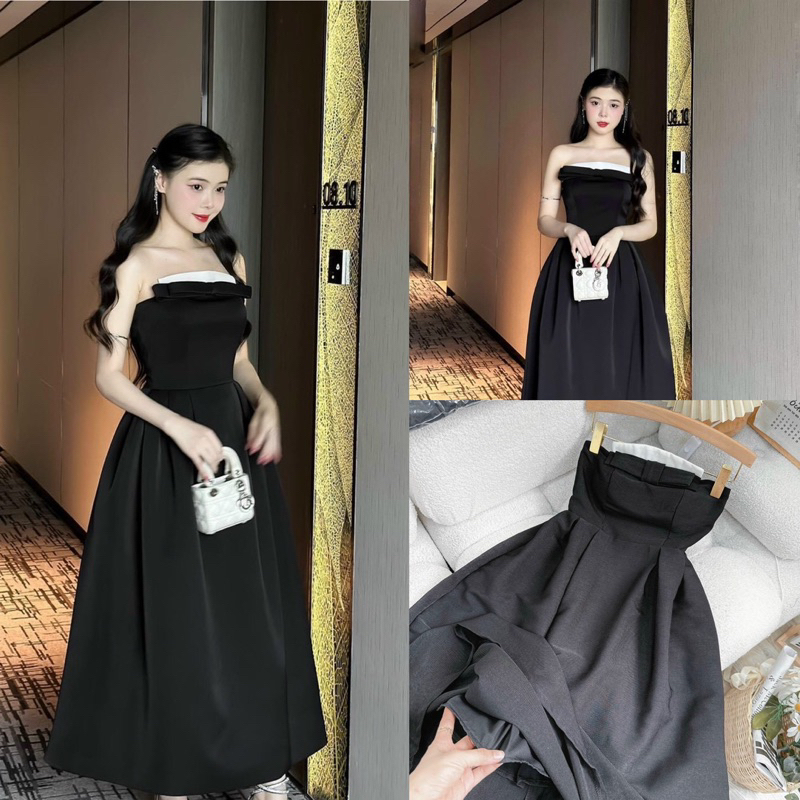 👏👏maxi cúp ngực phối nơ