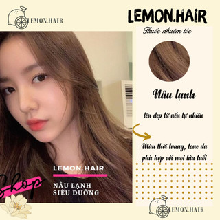 thuốc nhuộm tóc nâu lạnh + tặng oxy trợ dưỡng - lemon.hair