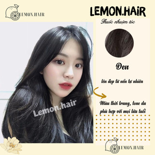 Thuốc nhuộm tóc màu đen + tặng oxy trợ dưỡng (hot trend) - lemon.hair