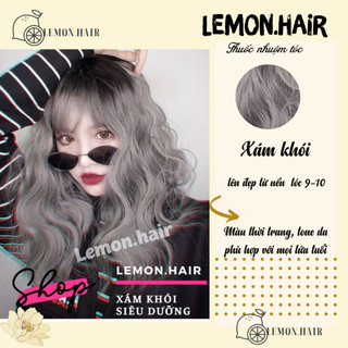 thuốc nhuộm tóc xám khói + tặng oxy trợ dưỡng - lemon.hair