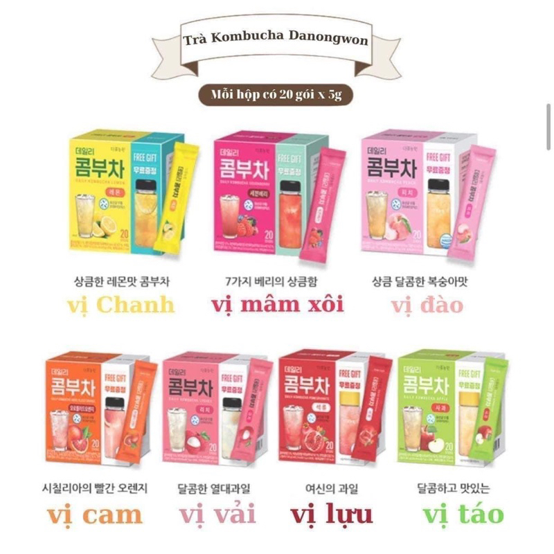 HỘP 20 GÓI DAILY KOMBUCHA