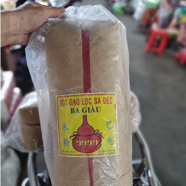Bột gạo lọc BA GIÀU bao 10kg - Bột từ gạo SA ĐÉC nguyên chất
