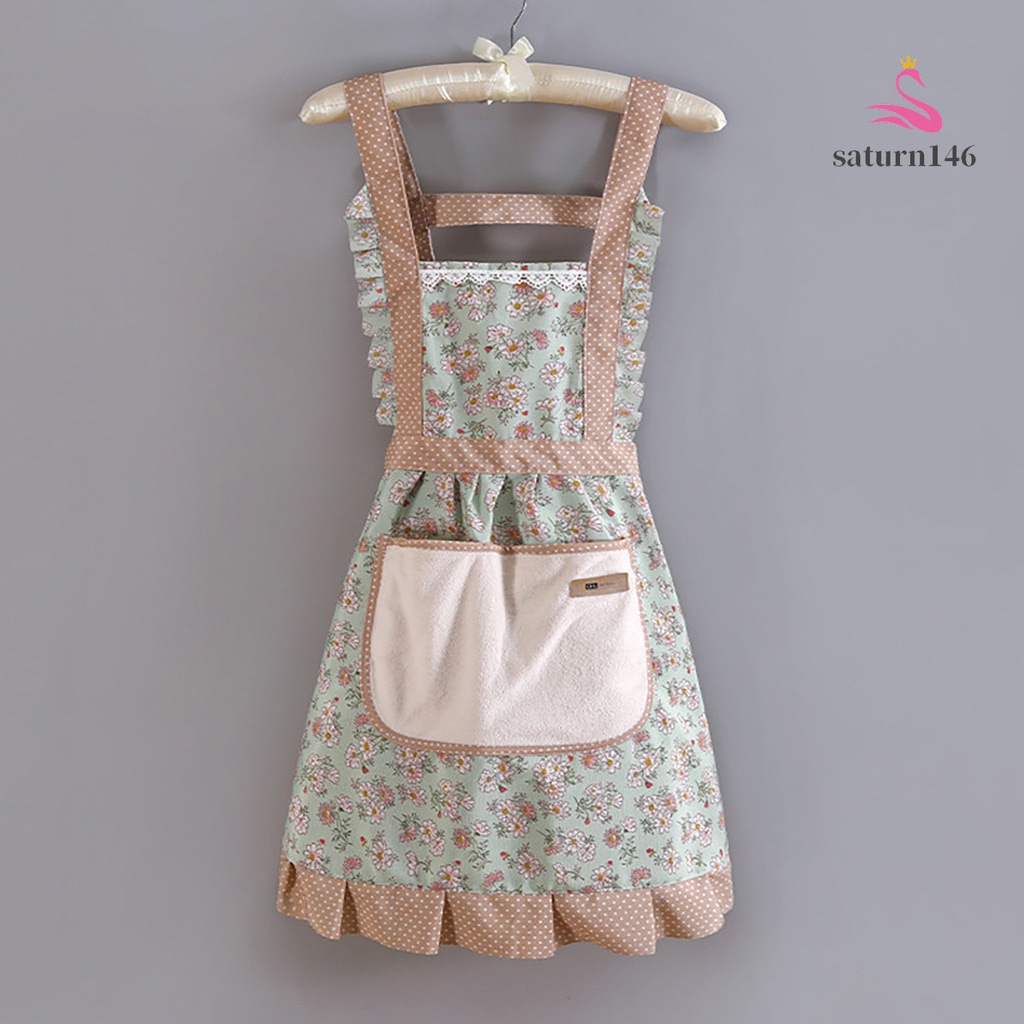 Tạp Dề Bằng Vải Canvas Thoáng Khí Phong Cách Phương Tây