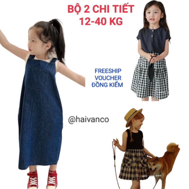 BỘ BÉ GÁI HAIVANCO ĐI CHƠI ĐI HỌC 2 CHI TIẾT 12 ĐẾN 40 KG MỀM MẠI VÀ THOÁNG MÁT THỜI TRANG CÁ TÍNH VÀ NĂNG ĐỘNG