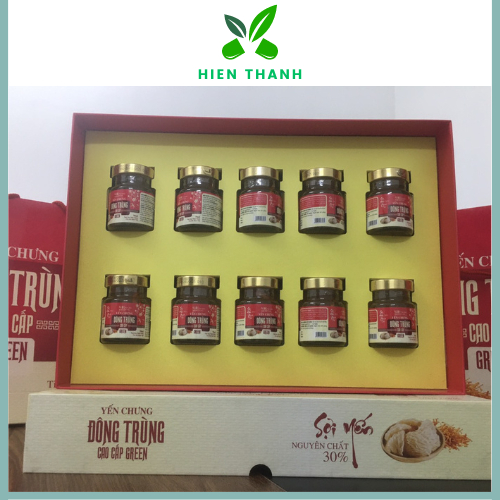 Yến chưng Đông trùng Green cao cấp