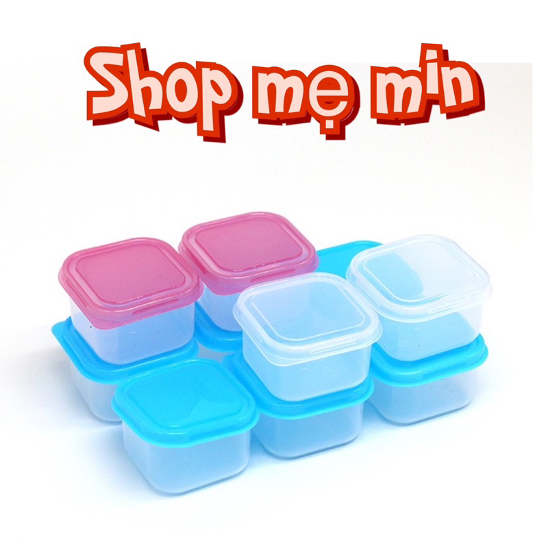 (lẻ 1 hộp) Hũ trữ đồ ăn dặm cho bé 80ml, hộp trữ đồ ăn nhựa PP cao cấp chịu nhiệt cao đủ màu