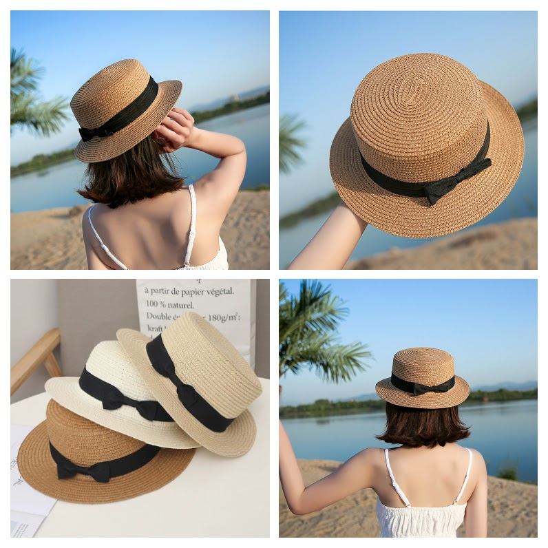 Nón cói vành nhỏ phong cách Vintage Đi biển Tham quan Du lịch Chống nắng