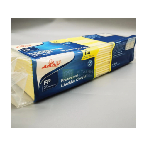 Phô Mai Lát Trắng Cheddar Burger Anchor Pháp từ túi 1kg