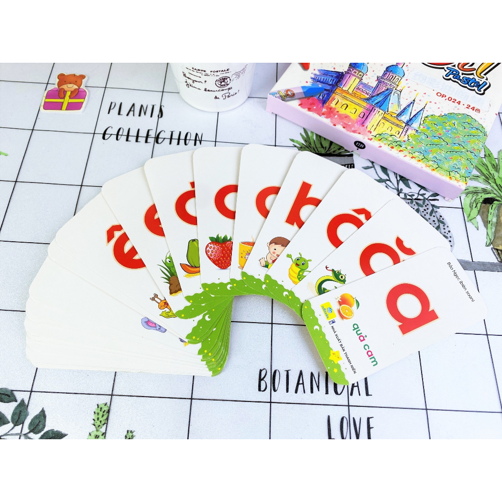 Thẻ học Flashcard - Chữ cái và số - ndbooks