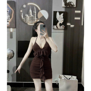 Đầm Body Hai Dây Bèo Dễ Thương