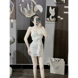 Đầm Body Hai Dây Bèo Dễ Thương