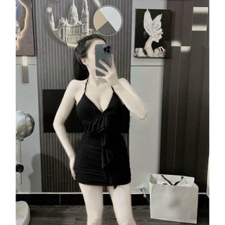Đầm Body Hai Dây Bèo Dễ Thương