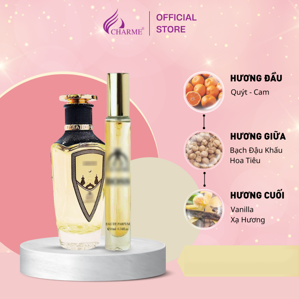 Nước hoa nam cao cấp, Charme Boss GoodCharme, lưu hương lâu, đẳng cấp quý ông, lịch lãm, đầy quyền lực 10ml