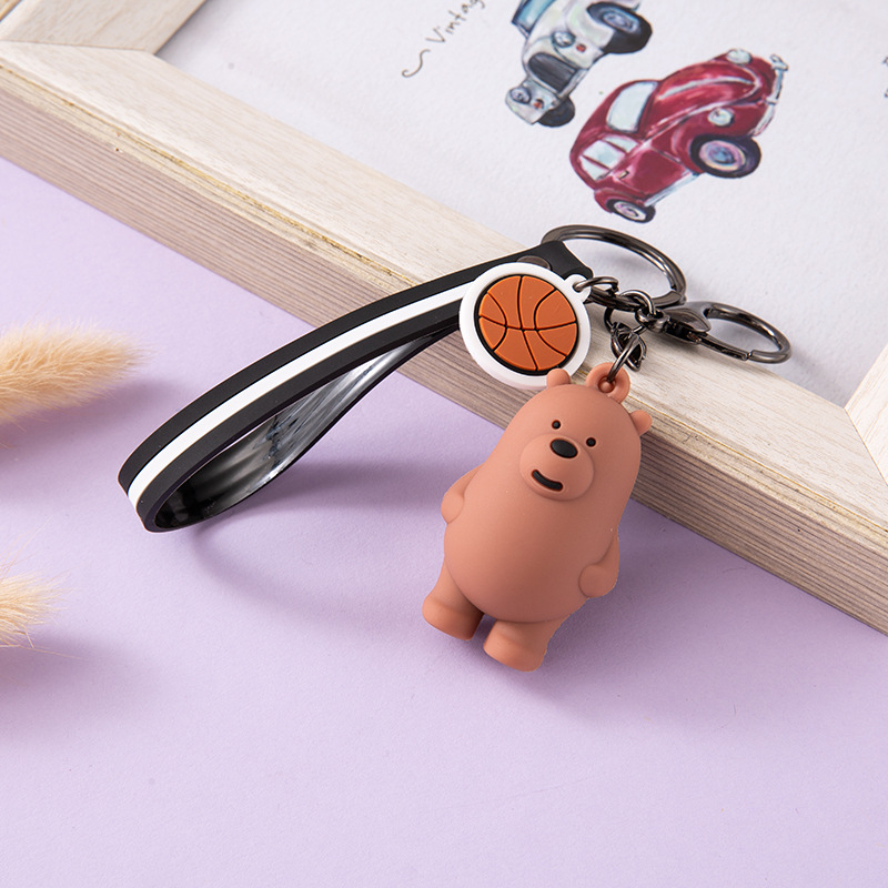 Móc Khoá Gấu bare bear có tag  có hình phụ