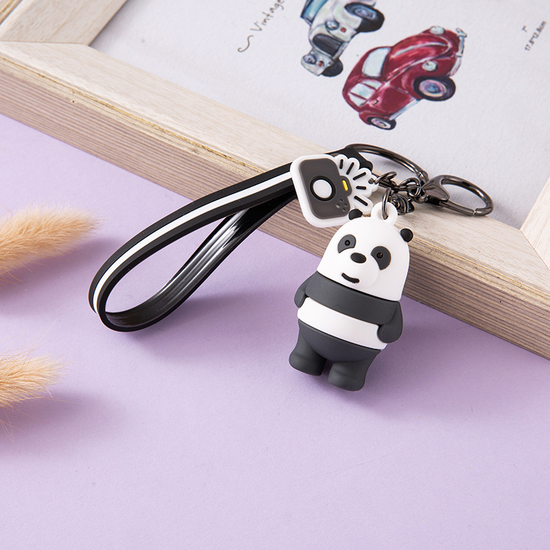 Móc Khoá Gấu bare bear có tag  có hình phụ