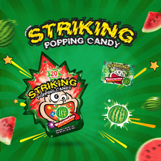 Kẹo nổ Striking vị dưa hấu Watermelon 15g