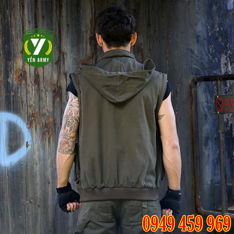 Áo Khoác Lính Nam - Áo Khoác Kaki Nam Túi Hộp Phong Cách Lính Mỹ - Mã AK1207