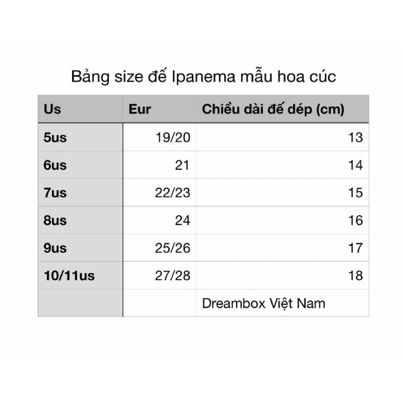 Dép Ipanema Detalhes chính hãng cho bé gái