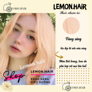 thuốc nhuộm tóc vàng sáng + tặng oxy trợ dưỡng - lemon.hair