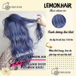 Thuốc nhuộm tóc xanh dương đen khói + tặng kèm trợ dưỡng - lemon.hair
