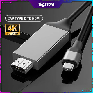 Cáp Type-C to HDMI dài 2m chất lượng 4K 30Hz cho Điện Thoại, Máy tính bảng, Laptop, Macbook