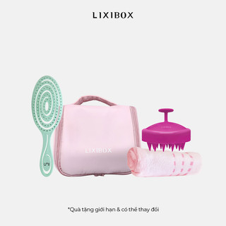 Combo lược, giỏ lixibox, lược gội đầu, khăn tắm