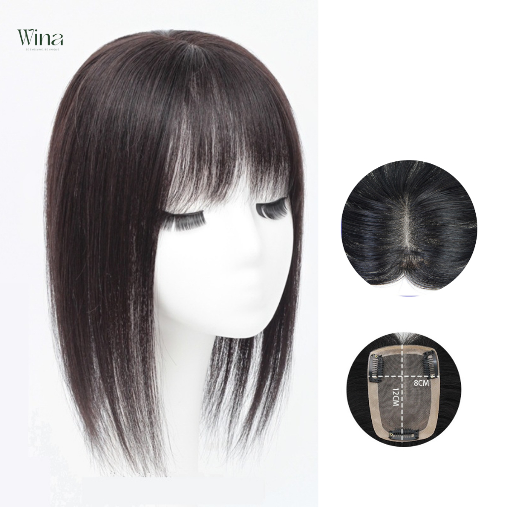 Mái Hói Phủ Đỉnh Mái Thưa Siêu Da 3D 8x12 Bằng Tóc Thật MH-918 | WinaWigs