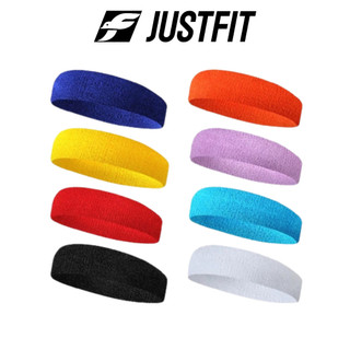 Băng đô thể thao cotton JUSTFIT chất thấm hút mồ hôi khi tập gym, yoga