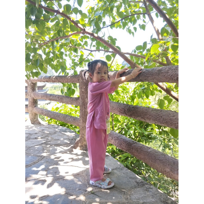 Bộ Bà Ba vải katesilk mềm mịn thoáng mát cho bé trai bé gái từ 7-30kg