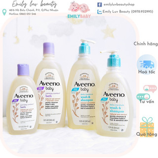 Sữa tắm gội cho bé Aveeno Baby Mỹ chai 236ml/532ml