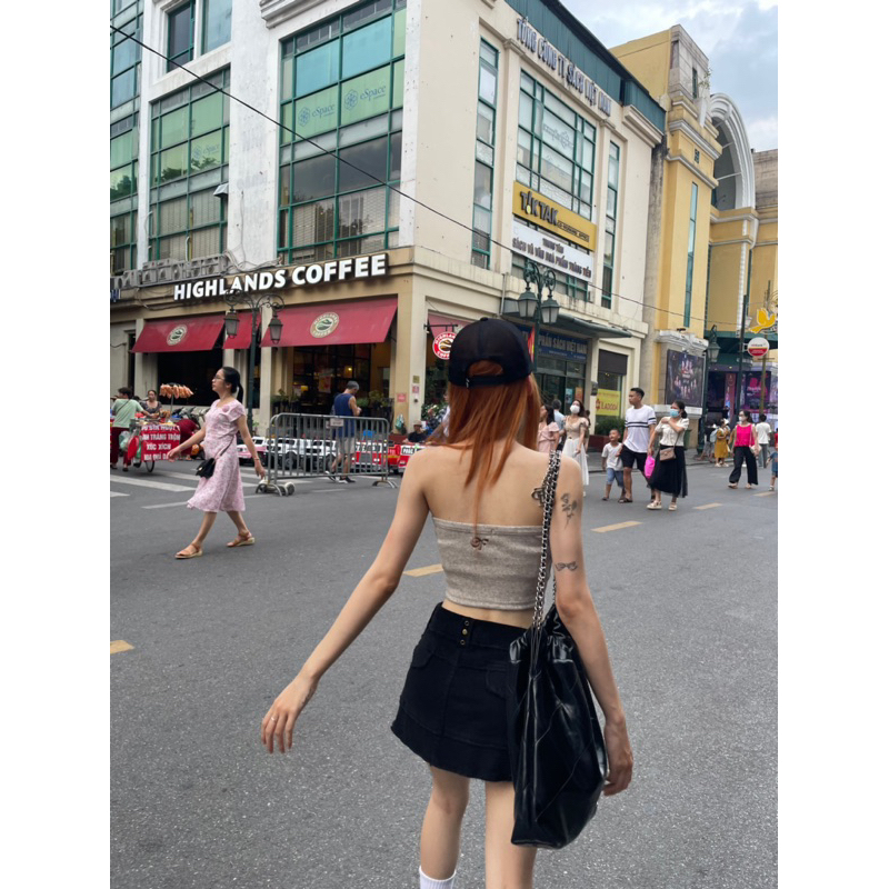 FRANKIE TUBE TOP SXINVASION - ÁO ỐNG THÊU LOGO