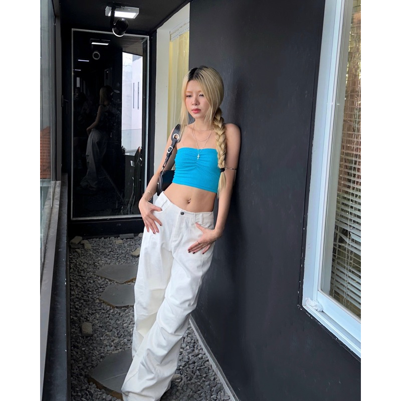 FRANKIE TUBE TOP SXINVASION - ÁO ỐNG THÊU LOGO