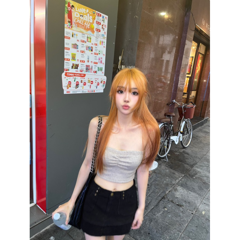 FRANKIE TUBE TOP SXINVASION - ÁO ỐNG THÊU LOGO