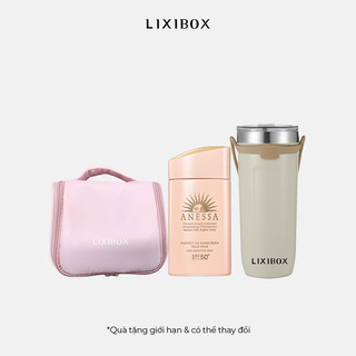 Combo sữa chống nắng, giỏ lixibox, ly giữ nhiệt