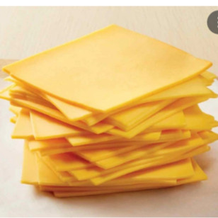 (HÀ NỘI-KHÔNG NHẬN KHÁCH MIỀN NAM ) 5 lát Phô Mai Lát Cam Cheddar Burger Dairymont Pháp từ túi 1kg(date mới)