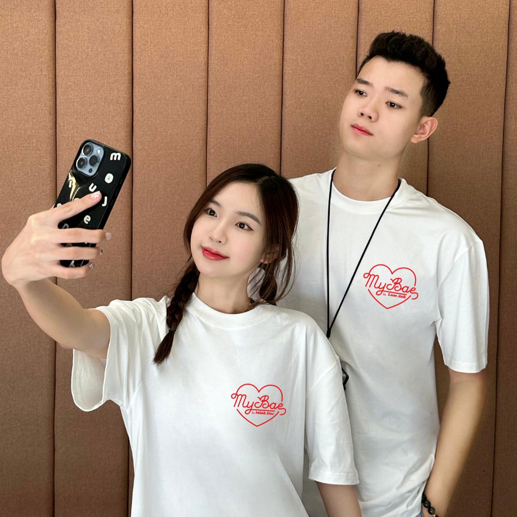Aimee.inhn - Áo Phông In Theo Yêu Cầu My Bae Made - In Tên Riêng Theo Yêu Cầu - Kèm hộp tặng quà
