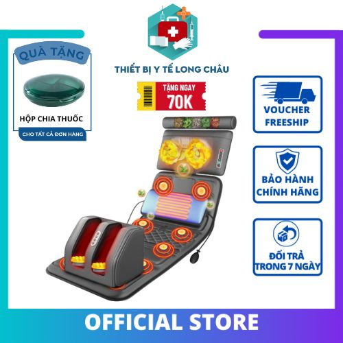 Nệm massage toàn thân JD409-A, nâng cấp mát xa bắp, lòng bàn chân, hỗ trợ giảm đau mỏi cơ thể, sử dụng an toàn hiệu quả