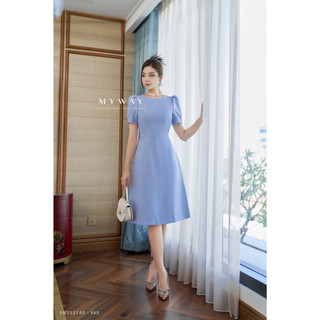 Đầm dự tiệc my waytay bồng chiết eo sang trọng 5md03140