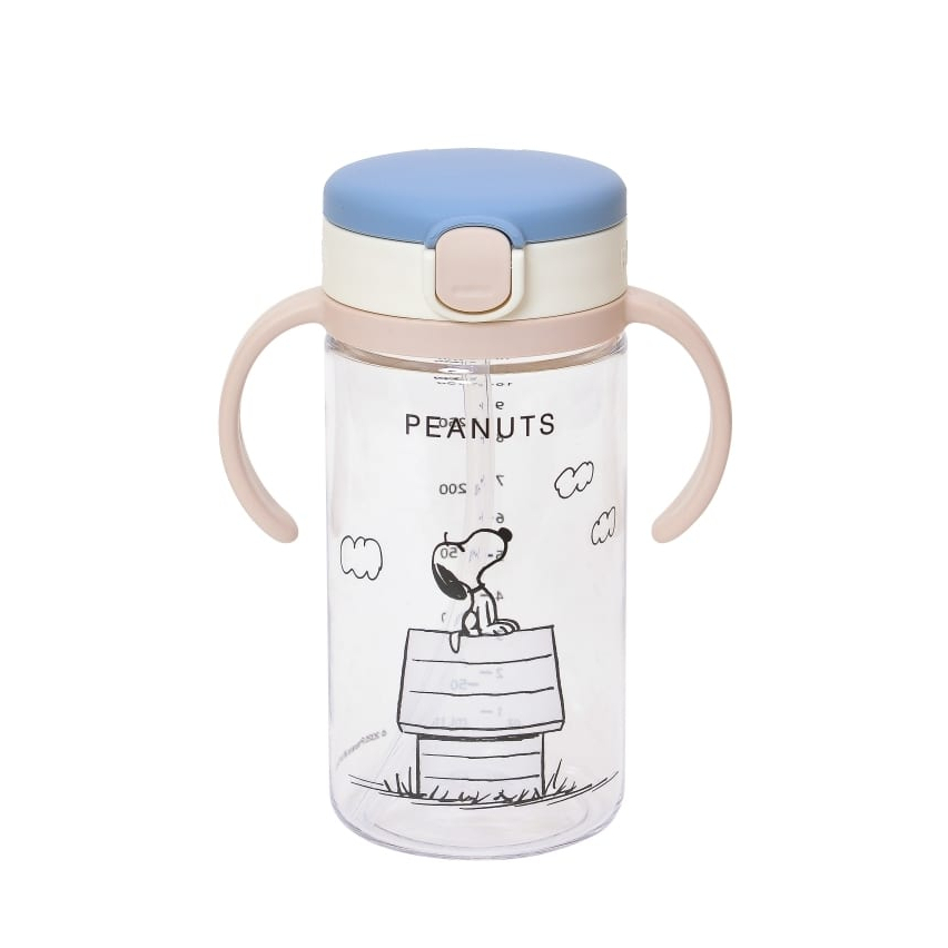 Bình ống hút AQ phiên bản SNOOPY x Richell Nhật Bản chống sặc 320ml | Baby