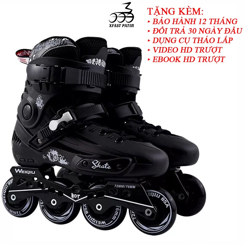 Giày patin trượt Sportt dành cho trẻ em người lớn,giàypatanh điều chỉnh tăng giảm được size,