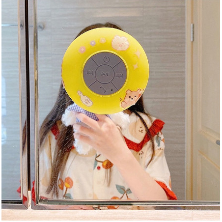 Loa Bluetooth Chống Nước FREESHIP Loa Mini Không Dây Gắn Tường, Nhà Tắm tặng kèm miếng dán Sticker Cute