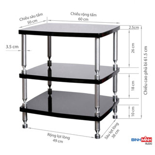 Kệ audio, kệ thiết bị âm thanh HK03
