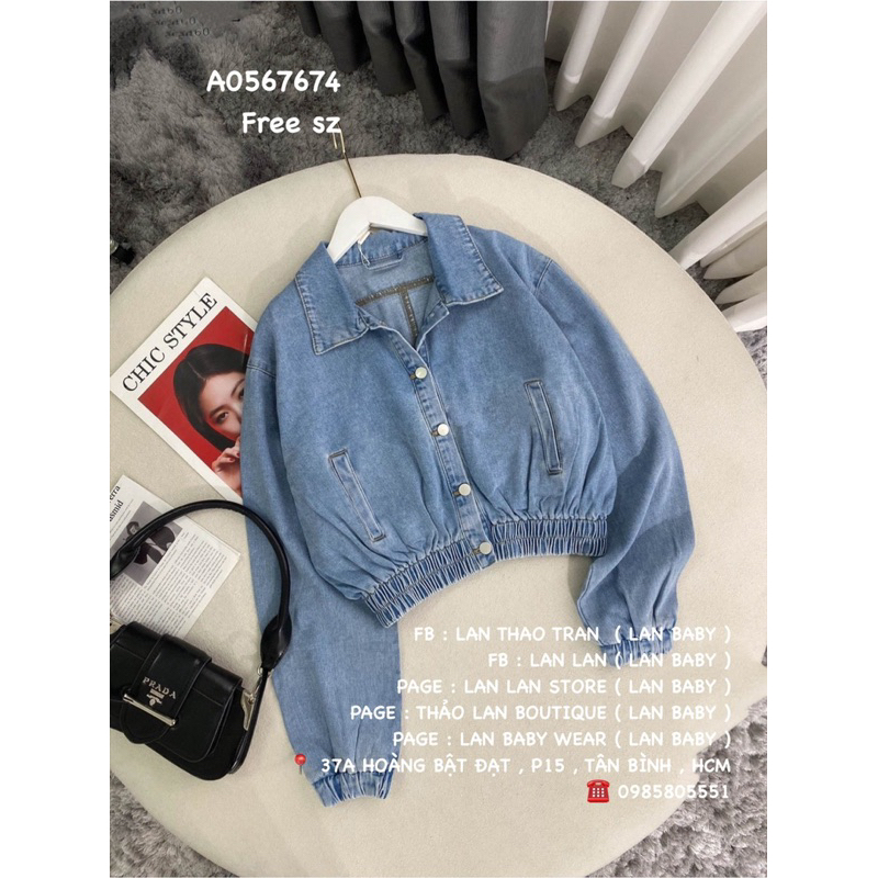 ÁO KHOÁC JEAN BOMBER