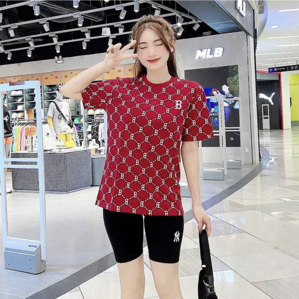 Áo thun MLB NY xuất phông cotton sang xịn mịn Full Tag Mác