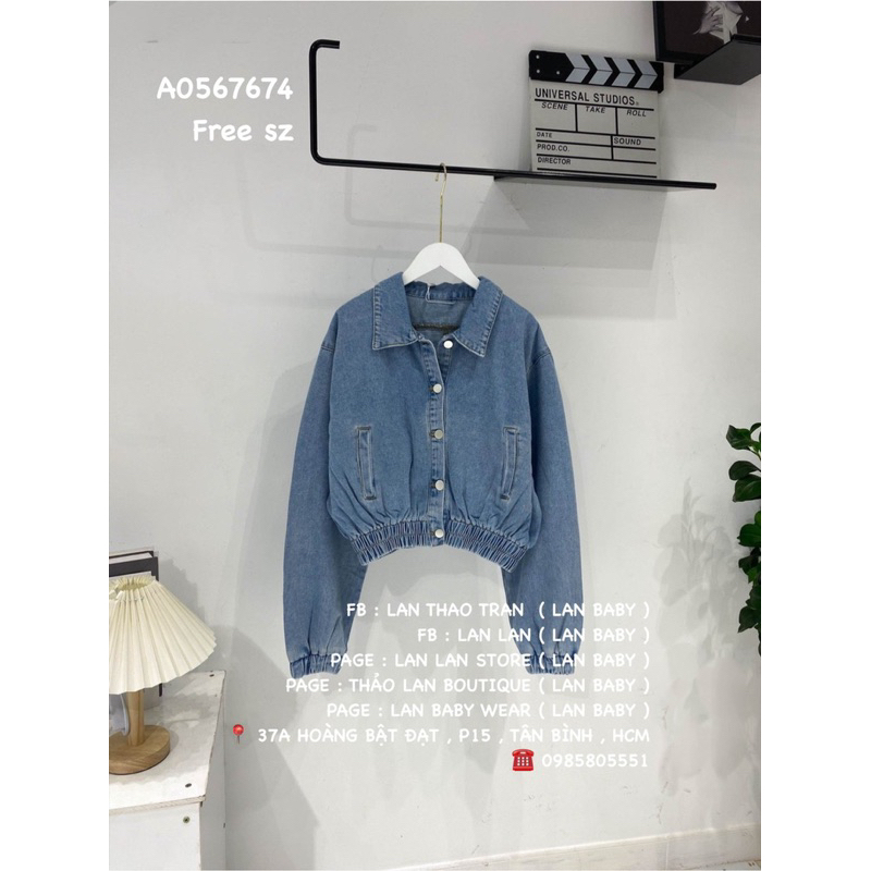 ÁO KHOÁC JEAN BOMBER