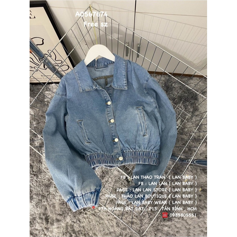 ÁO KHOÁC JEAN BOMBER