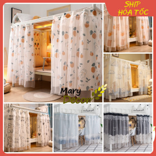 Rèm giường tầng ktx sinh viên 2 lớp công chúa Marydecor chắn sáng chống muỗi tạo không gian riêng tư
