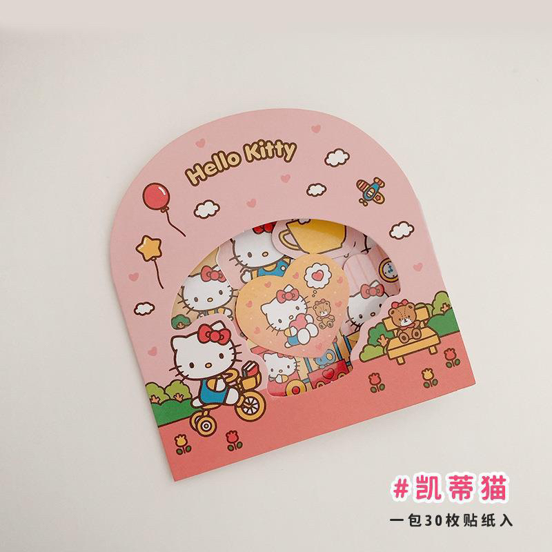 Túi 30 sticker cắt sẵn sanri dễ thương