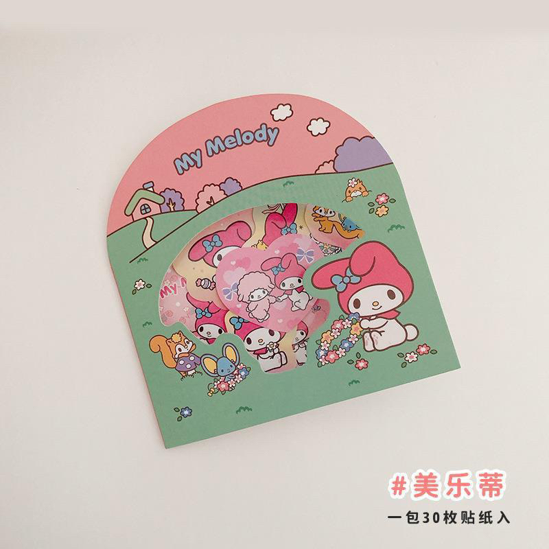 Túi 30 sticker cắt sẵn sanri dễ thương