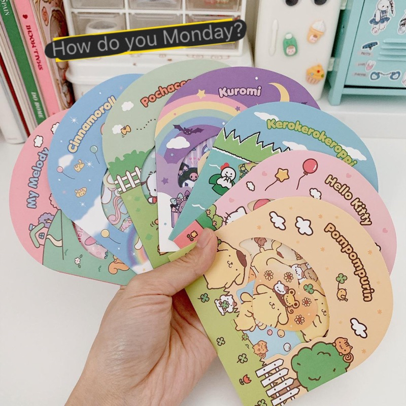 Túi 30 sticker cắt sẵn sanri dễ thương